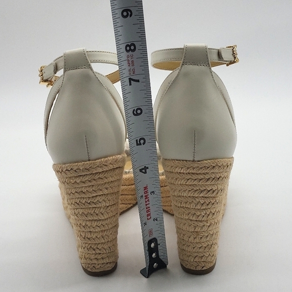 1020- MICHAEL Michael Kors Kimberly Espadrille Wedge Sandals Size 8.5 NWT - Picture 5 of 9
